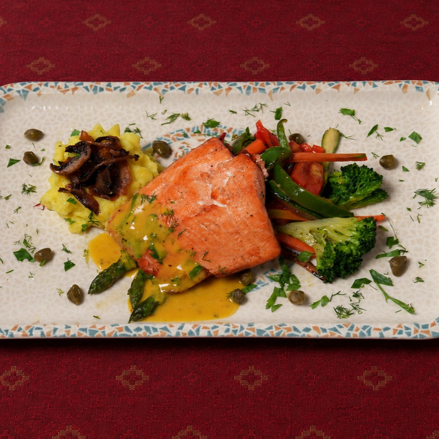 Grilled Salmon.