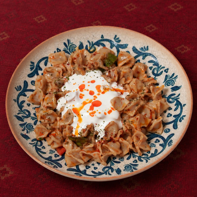 Turkish Ravioli (Manti).