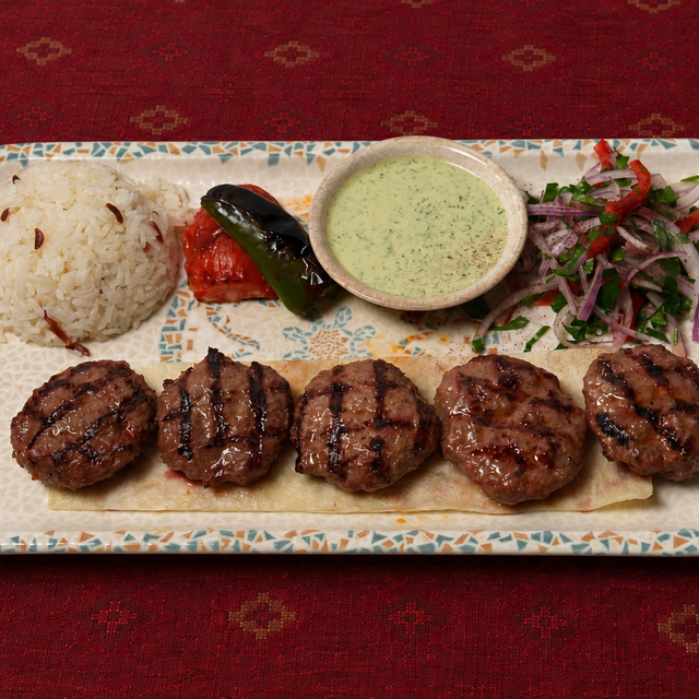 Housemade Grilled Meatballs.