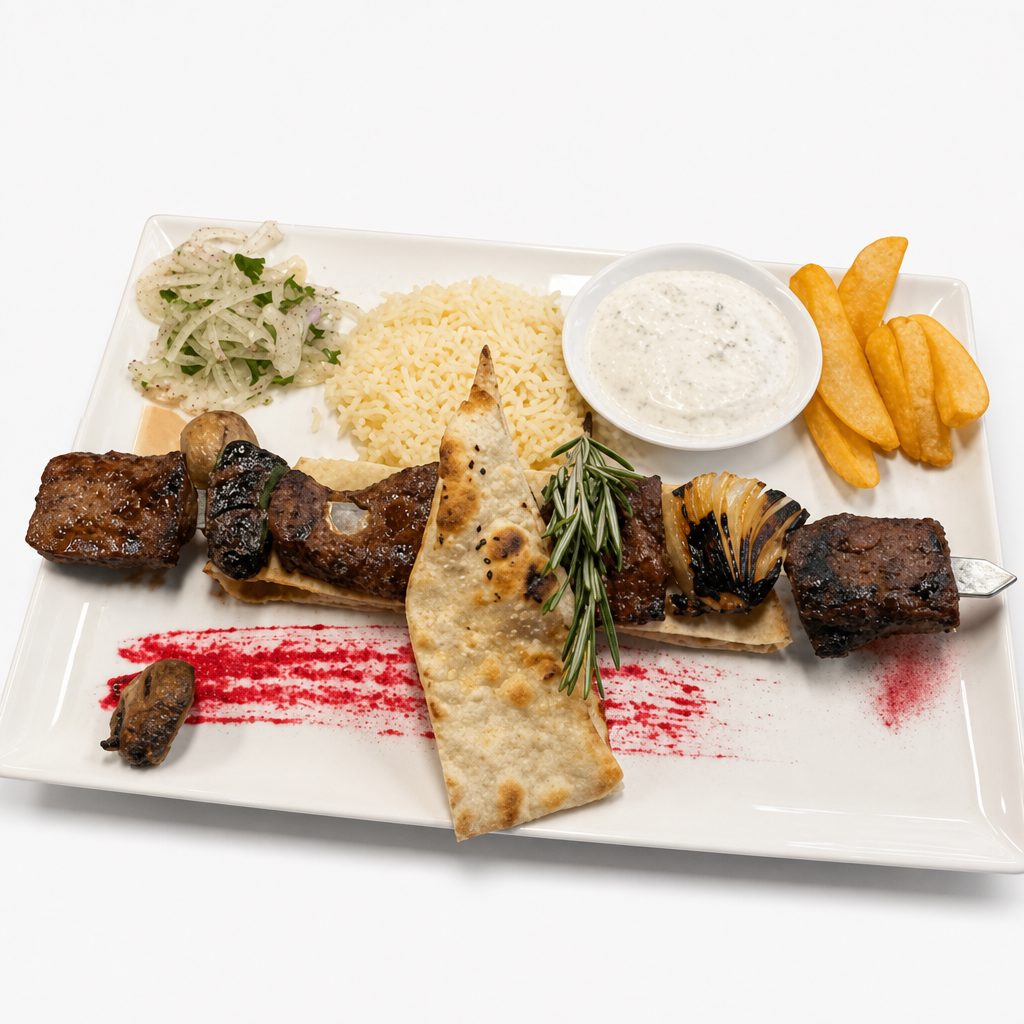 Lamb Shish Kebab.