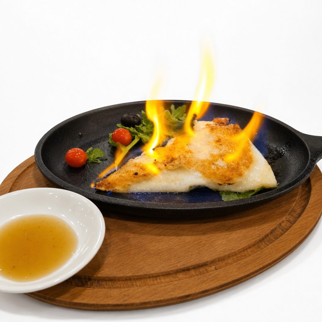 Grilled Saganaki Cheese.