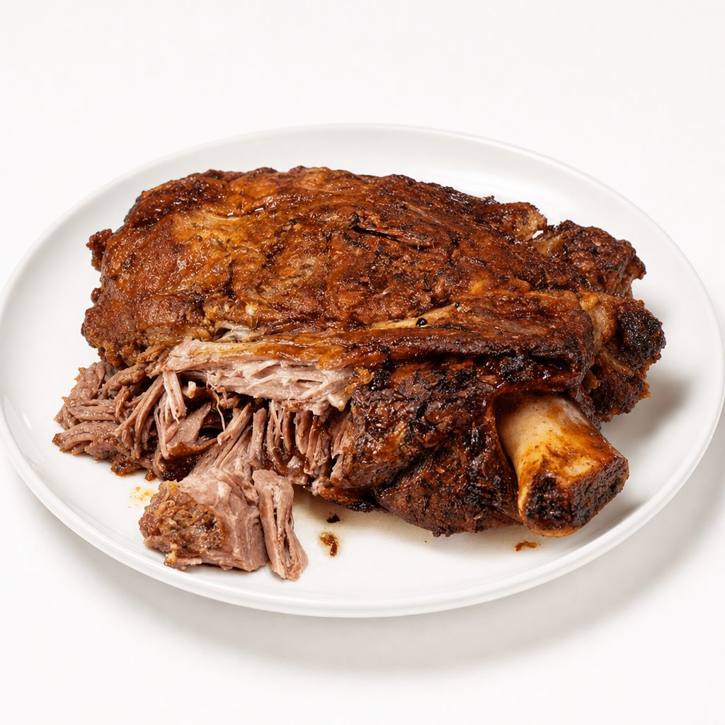 Baked Lamb Shoulder.