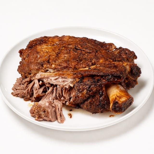 Baked Lamb Shoulder.