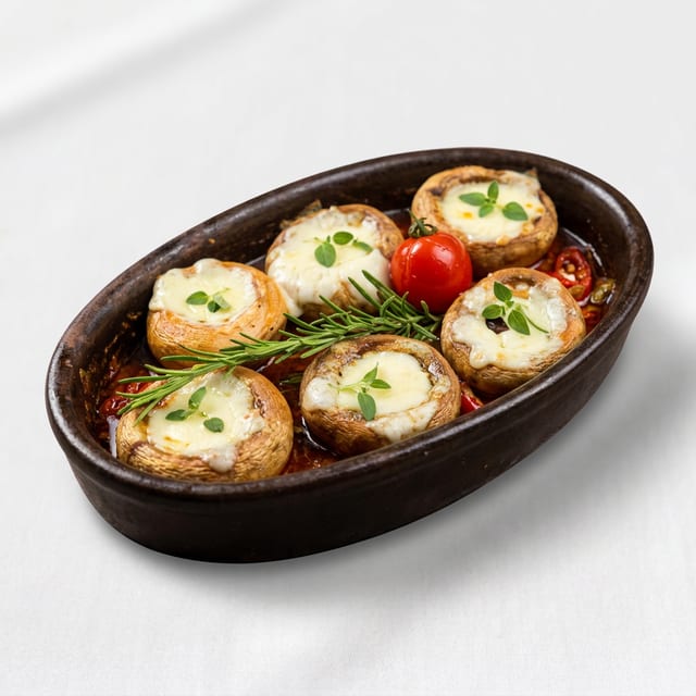 Mushrooms In Oven.