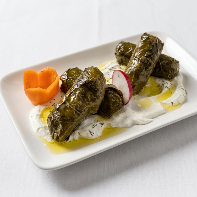 Stuffed Grape Leaves.