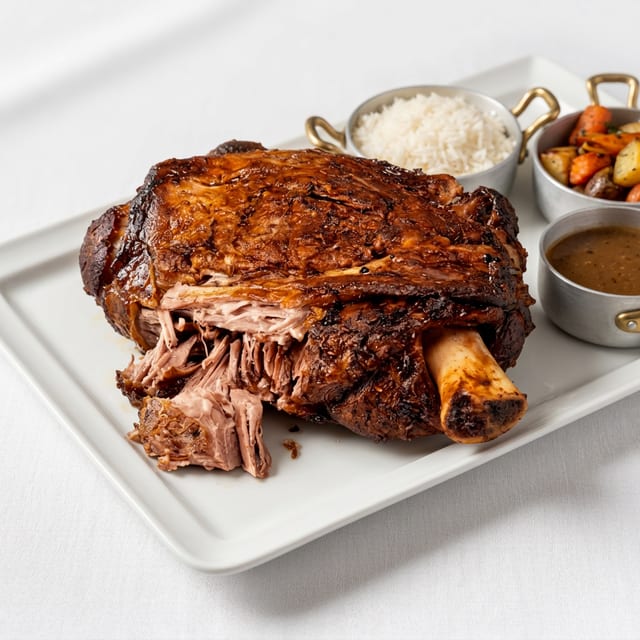 Baked Lamb Shoulder.