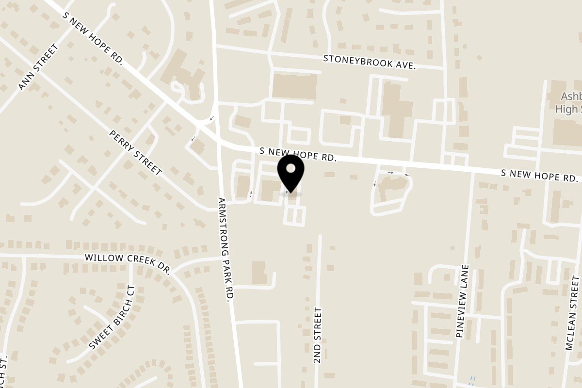 Map showing the location of Constantine’s Restaurant on 1825 S New Hope Rd in Gastonia